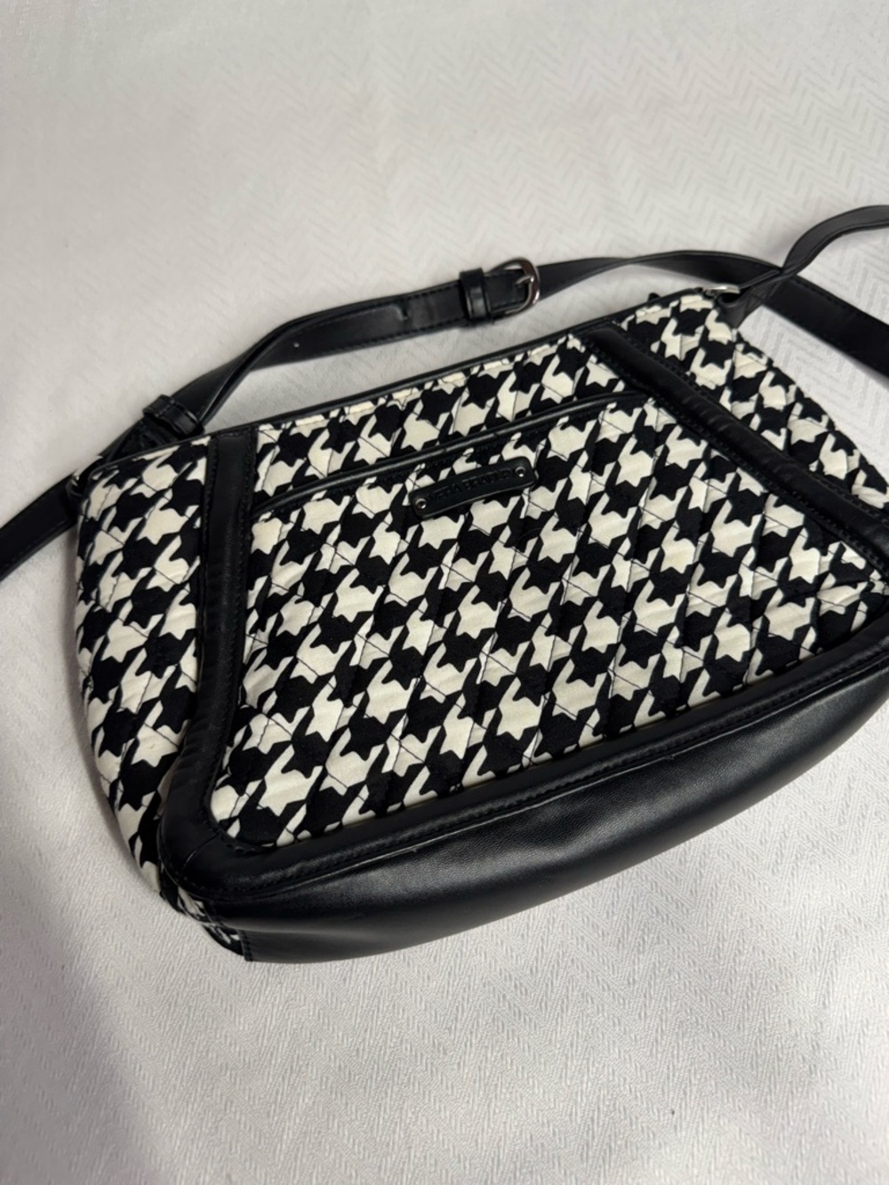 Vera Bradley Black & White Houndstooth Crossbody Bag
